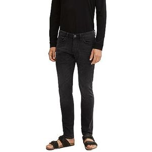 TOM TAILOR Troy Slim Jeans voor heren, 10273 - Dark Stone Black Denim