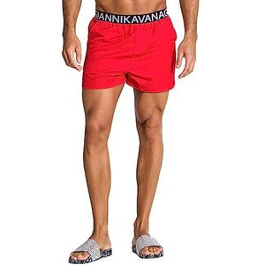 Gianni Kavanagh Red Pump Swimshorts Board Shorts pour homme, Rouge, XS