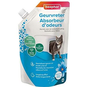 BEAPHAR ontgeurder - geconcentreerd granulaat voor de kattenbak - neutraliseert onaangename geurtjes - laat een aangename geur achter (frisheid) - 400 g = tot 3 maanden gebruik