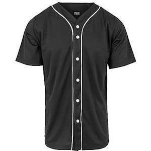 Urban Classics Baseball Mesh Jersey T-shirt voor heren (1 stuk), Veelkleurig (Blk/Wht 50)