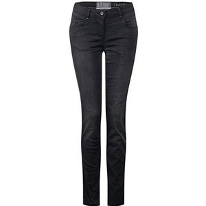 Cecil Dames Jeans Straight, Zwarte jeans
