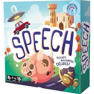 Asmodee - Cocktail Games – Speech – gezelschapsspellen – kaartspellen – familiespellen – spelletjes voor kinderen vanaf 8 jaar – 3 tot 12 spelers – Franse versie