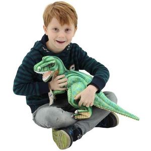 Sweety Toys 10813 Tyrannosaurus Rex dinosaurus pluche dier 57 cm groen