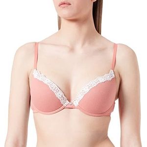 Women'secret Gorgeous Push Up Beha van katoen, kant, roze, push-up, damesbeha, Oranje