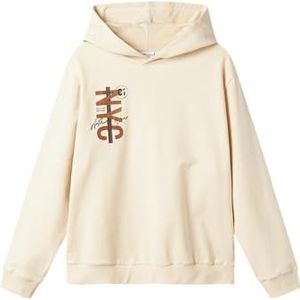 NAME IT Sweat à capuche pour garçon, coupe droite, Summer Sand 1, 116