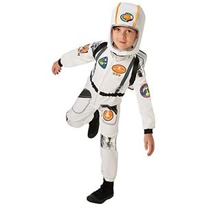 RUBIE'S Gemengd luxe astronaut kostuum 9-10 jaar, katoen, wit, 9-10 jaar