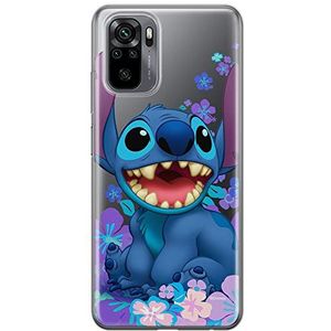 ERT GROUP Beschermhoes voor Xiaomi Redmi Note 10/10S, origineel en officieel gelicentieerd product, Disney-motief, Stitch 001, perfect aangepast aan de vorm van de mobiele telefoon, gedeeltelijk bedrukt