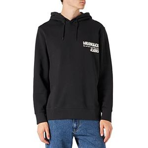 Wrangler slogan hoodie heren trainingspak, Faded Black