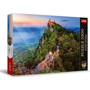 Trefl Premium Plus Quality - Odyssey Photo Puzzel: Cesta Tower, San Marino - 1000 stukjes, unieke fotoserie, perfect op elkaar afgestemde stukken, voor volwassenen en kinderen vanaf 12 jaar