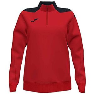 Joma 901268.601.2XL dames sweatshirt met capuchon, Rojo-Negro, Estándar