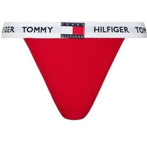 Tommy Hilfiger String Bikini (Ext. Size) Uw0uw05622 Coördineer de korte Vrouw, Rood (Primary Red)