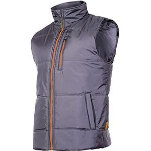 Lahti PRO A413 gewatteerd vest voor heren, Grijs/Oranje