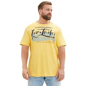 TOM TAILOR T-Shirt Plus Size Homme, 16719 - Corn Yellow, 3XL grande taille