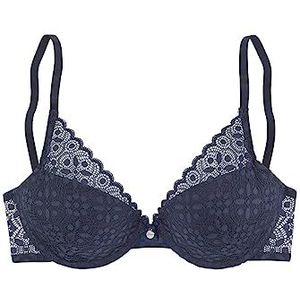 s.Oliver Push-up beha voor dames, donkerblauw, 100B, Donkerblauw
