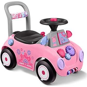 Radio Flyer Creativity Car, Sit to Stand Peuter Ride on Toy, Leeftijden 1-3, Roze