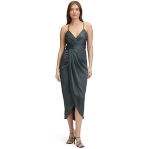 Vera Mont Robe de soirée pour femme, Vert olive, 44