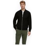 SELETED HOMME Slhmack Sweatshirt Bomber Ls Noos Trainingsjack voor heren, zwart.