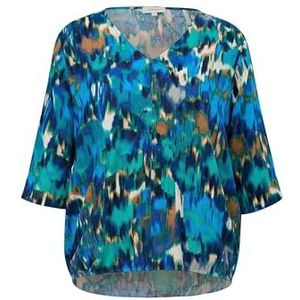 s.Oliver Damesblouse met 3/4 mouwen - Blauw - Maat 40, blauw, 42, Blauw