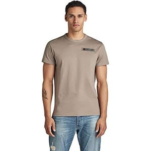 G-STAR RAW T-shirt Premium Core 2.0 heren, beige/kaki (Dk Lever C336-b416), S, beige/kaki (Dk Lever C336-b416)