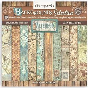 Stamperia - Scrapbooking papieren stempel voor scrapbooking, albums, kaarten maken, bullet journals en meer, zuurvrij, dubbelzijdig, perfect voor handwerk en geschenken (achtergrond