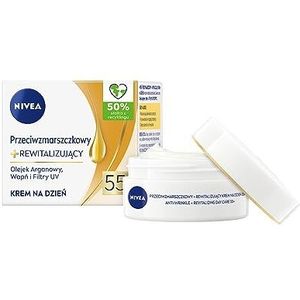 NIVEA Anti-rimpel en revitaliserende gezichtscrème dag 55+, SPF 15, 50 ml