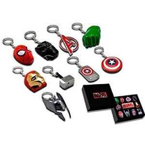 MV15708 sleutelhanger + metalen bord Avengers Marvel geschenkdoos 30,5 x 26,5 x 6,5 cm, Meerkleurig