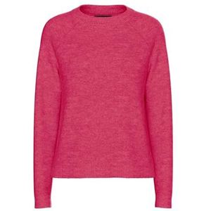 PIECES Pcjuliana Ls O-hals Knit Noos Bc Sweatshirt voor dames, Roze