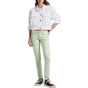 Pepe Jeans Soho Slim Fit Mid Waist Jeans voor dames, groen (gebleekt groen)
