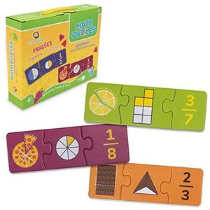 ambarscience - Math puzzels - Frations - 60-delige leerpuzzel voor het leren van wiskunde voor kinderen 6+ (Ambar Passion S.A. 6162840100020)