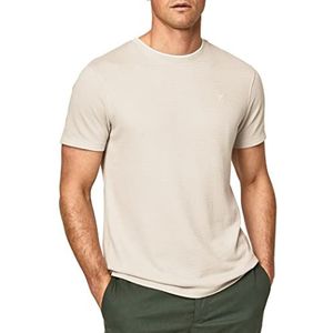 Hackett London Heren gebreid shirt gestructureerd lichtgrijs XS, Lichtgrijs