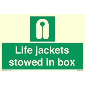Bord Life Jackets Stowed in Box – 300 x 200 mm – A4L