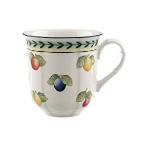 Villeroy & Boch French Garden Fleurence Jumbo-mok, 480 ml, premium porselein, wit/meerkleurig