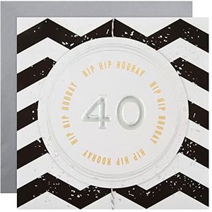 Hallmark 40e verjaardagskaart, motief: kreukelstrepen