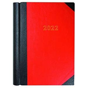 Collins Agenda 2022, 2 pagina's per dag, rood, A4