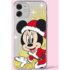 ERT GROUP Mobiele telefoon beschermhoes voor Apple iPhone 12 / 12 Pro Origineel en officieel gelicentieerd product, motief Minnie 062, met glittereffect