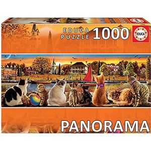 Educa Borras - Cats on the Quay 1000 stukjes Panorama Jigsaw puzzel
