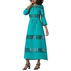 APART Fashion jurk met inserts jurk, turquoise (turquoise), maat 38 (fabrikantmaat: 36) dames, turquoise (turquoise), 38, turquoise (turquoise turquoise)