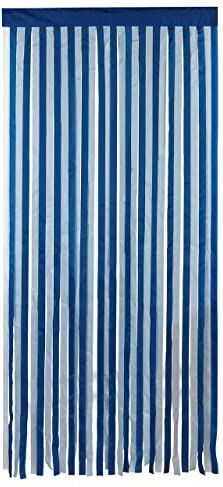 Wenko Deurgordijn blauw-wit 90 x 200 cm