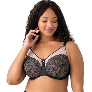 Wacoal Retro Chic Underwire BH met beugels, retrostijl, chic, dames, zwart.