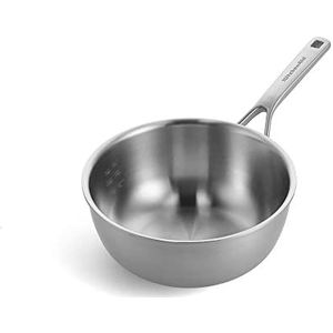 KitchenAid roestvrij staal meerlaagse chef-kok kachel 24 cm/3,74 L, zilver