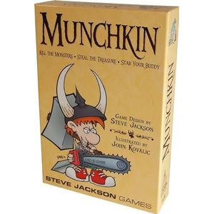 Steve Jackson Games 1408SJG Munchkin Card Game (2010 Revised Edition) Strategy Game: Kill the Monsters, Steal the Treasure, Stab Your Buddy