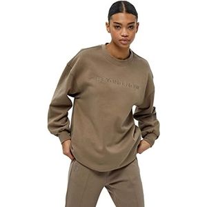 Beyond Now Dames Blaire sweatshirt GOTS, 719 Fossil