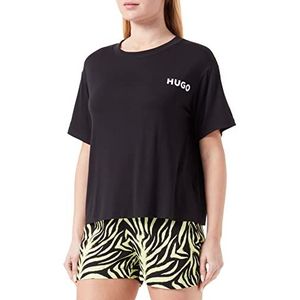 HUGO effen dames pyjama, Zwart 1