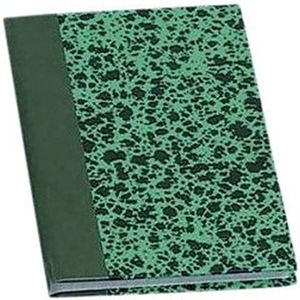 Le Delphin – ref. 202500D – 1 brochure – notitieboek met vaste omslag gemarmerd – afmetingen 22 x 17 cm – 192 pagina's eenkleurig van velijnpapier 90 g – kleur willekeurig groen, blauw, rood, wit