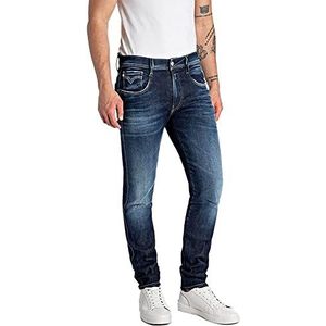 Replay Anbass gerecyclede herenjeans, donkerblauw (007), 27 W/30 l, donkerblauw (007)