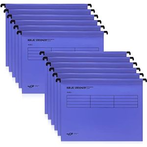 weegoo DGJZ 12 stuks A4 hangmappen met tabbladen en kaarteninzetstukken, voor thuis, school en kantoor (paars)