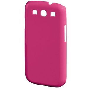 Hama Samsung Galaxy S IV rubber beschermhoes hoes case cover schelp telefoonhoes neon roze