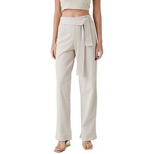 Koton Pantalon pour femme Coupe droite, Beige (050), L