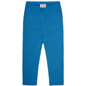 loud + proud Legging unisexe à fines côtes douces certifiées GOTS, bleu azur, 74-80