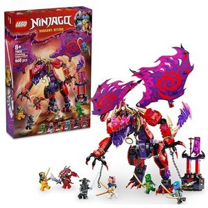 LEGO NINJAGO Donderkrokodil: de draak van chaos - bouwset, avontuur en gevecht met 6 minifiguren, cadeau-idee voor jongens en meisjes vanaf 8 jaar 71832